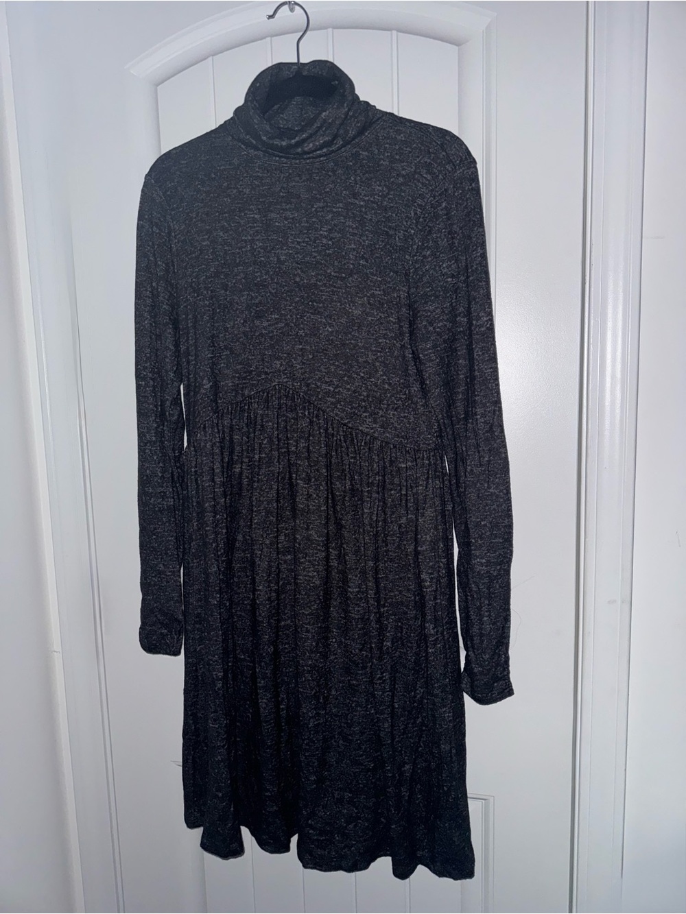 Motherhood Maternity Size M Cowl Neck Long Sleeve Babydoll Dress NWT
